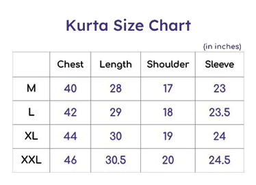 Kurta Sizes